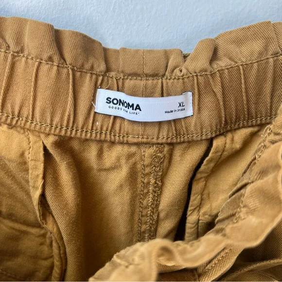 Sonoma paper bag belted  pants Sz XL - Picture 4 of 10